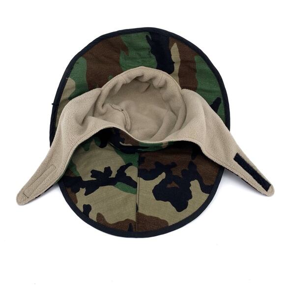 XSTREAM Canvas Camo Sun Hat Fishing Bucket Hat Green Brown Black - Picture 3 of 6